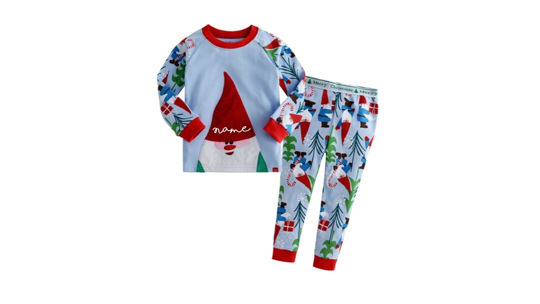 KIDS Personalized Christmas Elf Pajamas Elf Christmas Pajamas CUSTOM