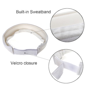 KIDS Personalized Visor Customized Sport Twill Visor Youth Customized Team Sports Visor Summer Visor Childrens Athletic Visor Rope Script bild 5
