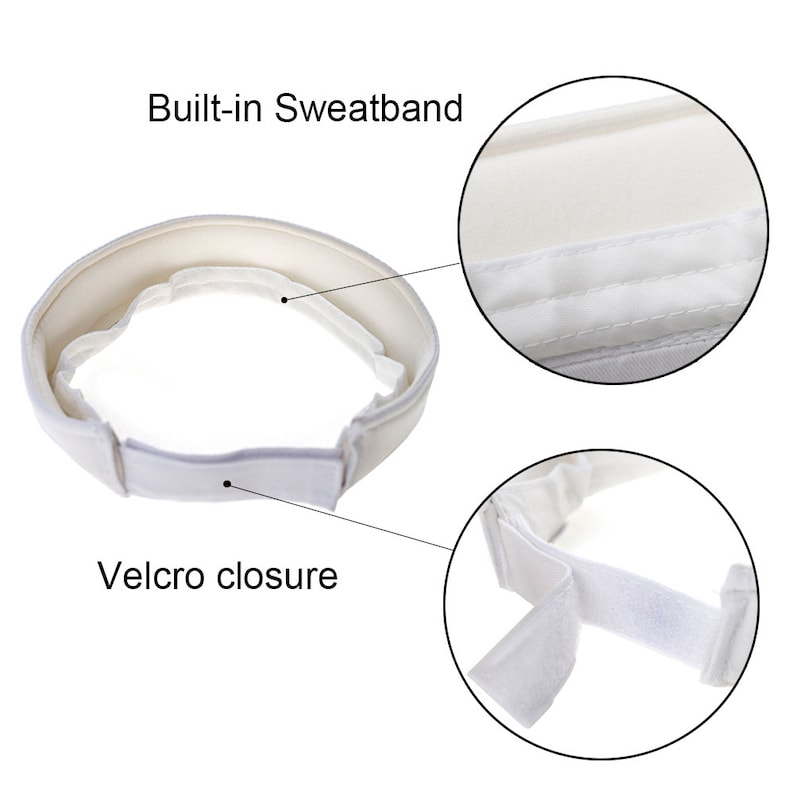 KIDS Personalized Visor Customized Sport Twill Visor Youth Customized Team Sports Visor Summer Visor Childrens Athletic Visor Rope Script bild 5