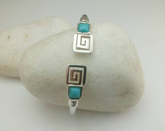 Silver meander bracelet