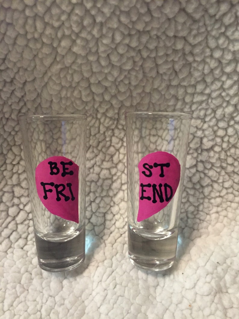 Best Friend Shot Glass Set Etsy
