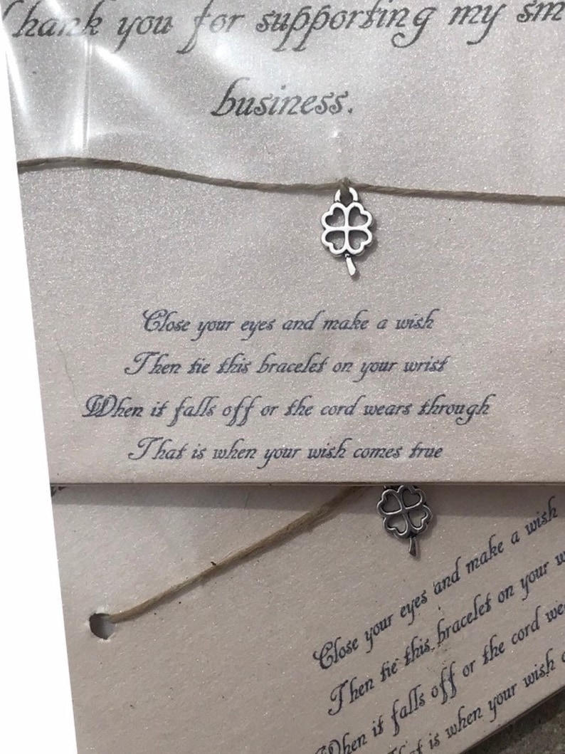 1 Thank You Clover Wish bracelet