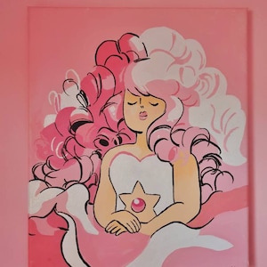 Rosenquarz Steven Universe Gemälde auf Leinwand