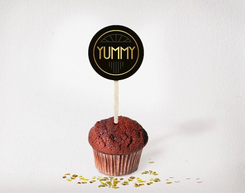 30th Birthday Cupcake Toppers Printable PDF Printable Great Etsy