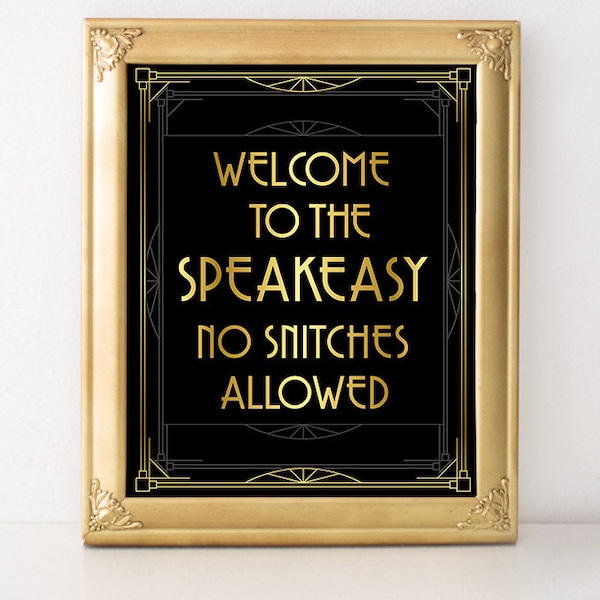 Speakeasy Sign - Etsy
