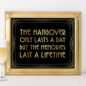 Bar Sign for a wilde roaring20s party, Printable Sign, Digital Download, 20s Wedding, Black and Gold Printable, Wedding Decor, Great Gatsby