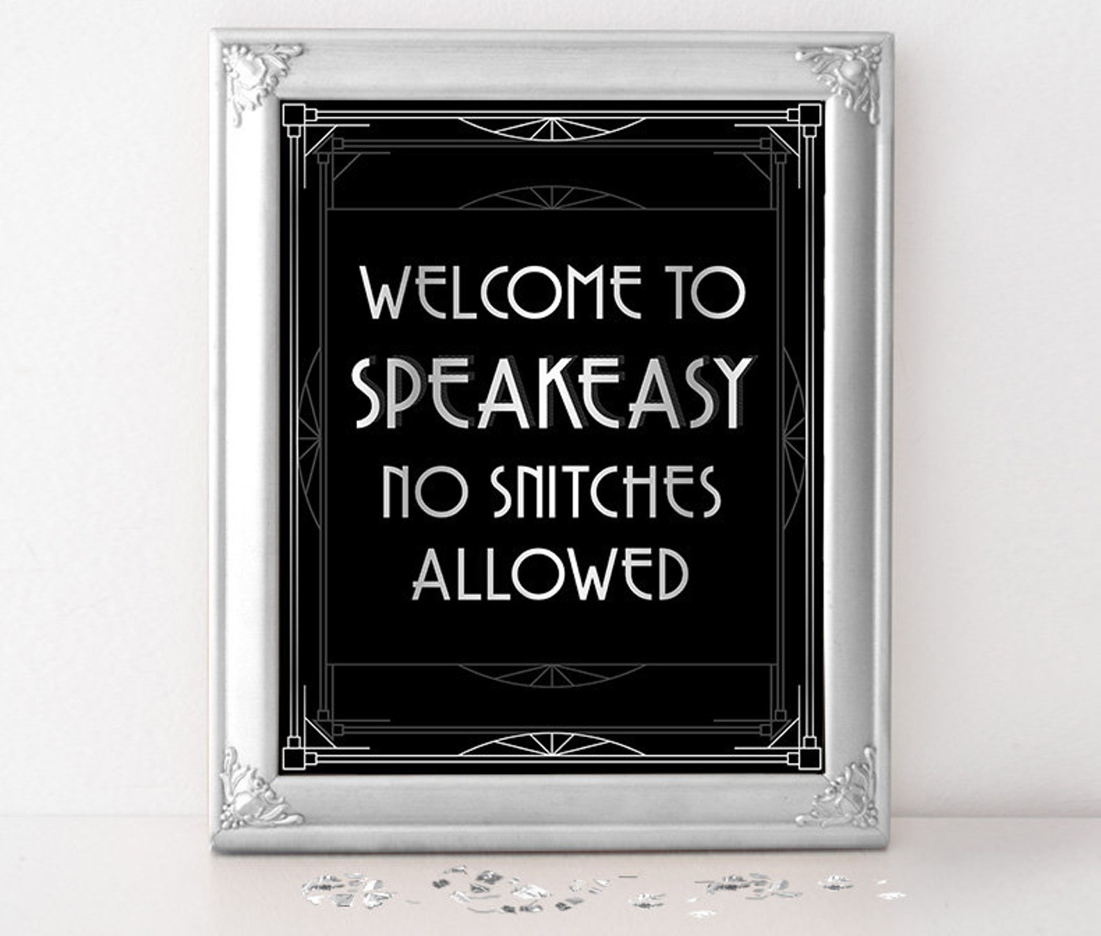 Speakeasy Sign Printable Sign for Bar Prohibition Era Etsy