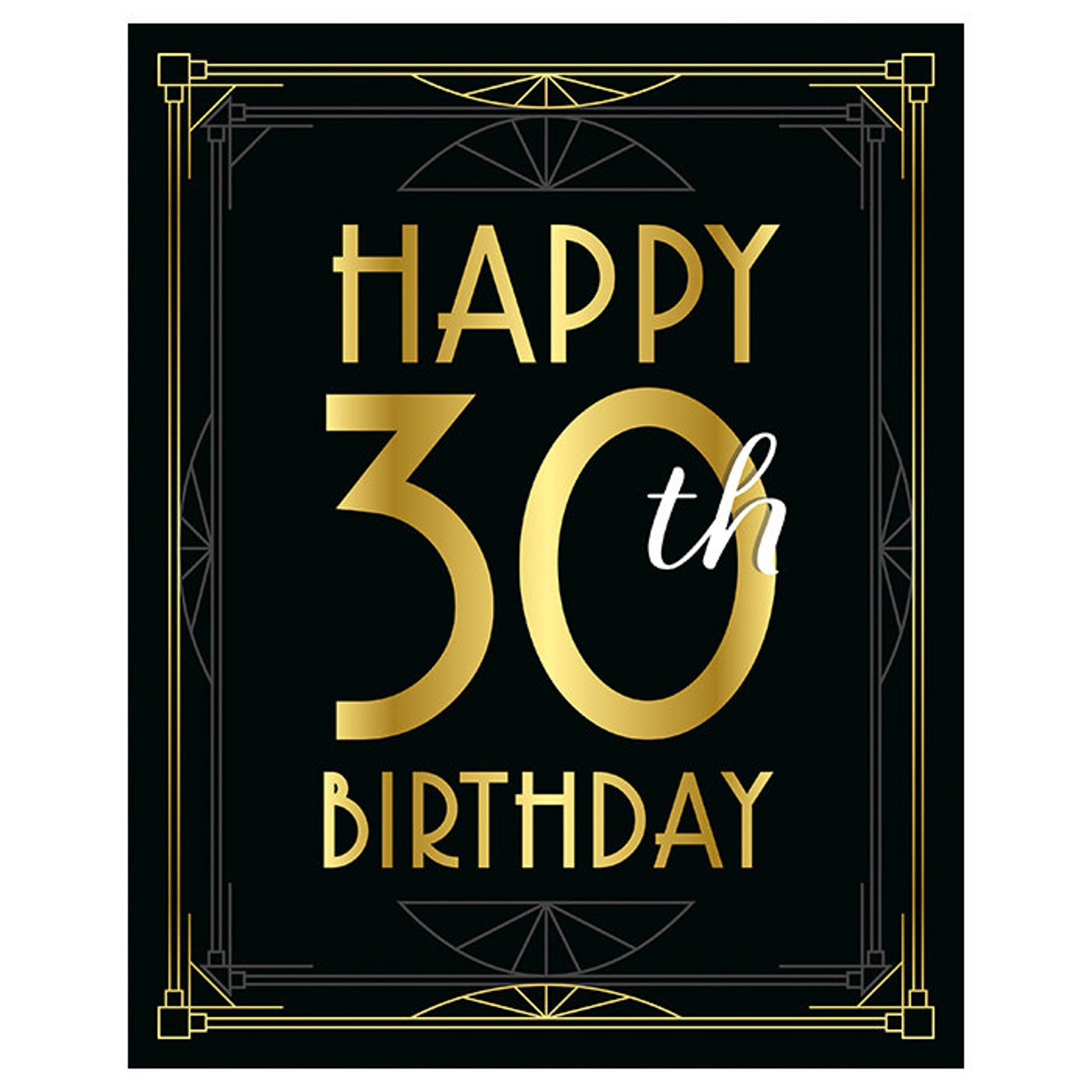 30th Birthday Printables Happy 30th Birthday Sign. 30 | Etsy