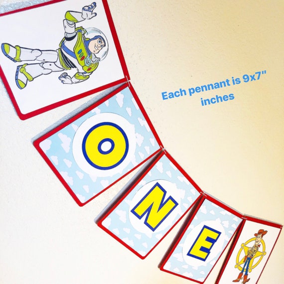 Toy Story 4 Birthday Banner Buzz Lightyear Birthday Banner Etsy
