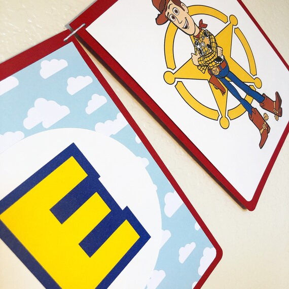 Toy Story 4 Birthday Banner Buzz Lightyear Birthday Banner Etsy