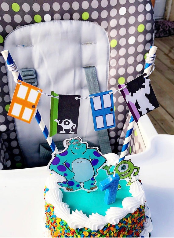 Monsters Inc Cake Topper Monsters Inc Birthday Cake Topper Etsy