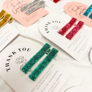 Glitter Alligator Hair Clips for Kids | 2PC SET