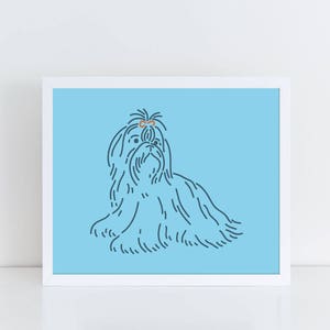 Maltese, Dog Art Print | Original Maltese Illustration | Dog Art | Art Print | Dog Illustration | Wall Art | Unique Gift | Dog Lover Gift