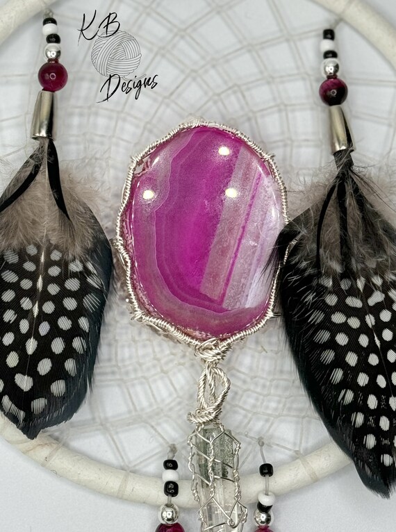 ❣️大、大、大開運天然石❣️✨魅惑のpink pink dream catcher❣️ Pink Dream Catcher – The Bohemian