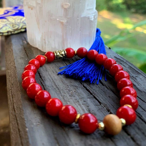 VAJRAYOGINI Red Coral Blessed Wrist Malas tantric Buddhist Female Buddha Bracelet yogi Meditation Jewelry Gift japa Mantra Prayer Beads Etsy UK