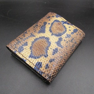 Monedero original Tegu Lagartos piel hecho a mano para hombres - Interior de cuero genuino