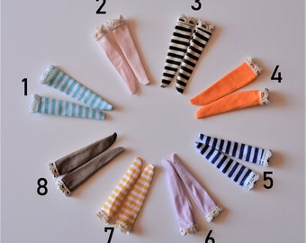 11.5” Neo Blythe Doll Stockings Socks High Over the Knee Handmade