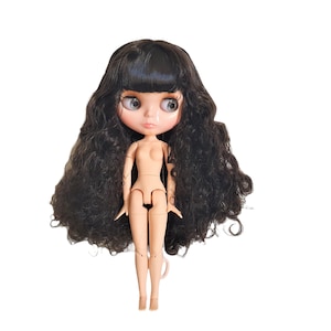 ICY DBS Blythe doll matte face，glossy face black hair nude doll and set  doll joint body the gift for boy girl