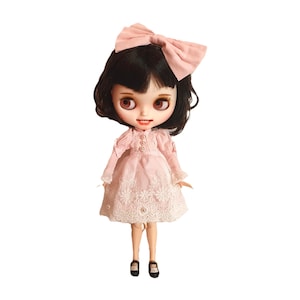 Blythe Doll Clothes Dress with Head Bow fit 11.5” Neo Blythe Dolls Canada D