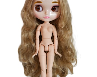 Blythe Doll for Customizing 11.5" (28.5 cm) Customization Neo Blythe Doll White Skin Factory Blythe Doll Parts E02