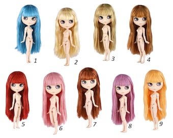 Blythe Doll for Customizing 11.5" (28.5 cm) Customization Neo Blythe Doll White Skin Matte Face Factory Blythe Doll Parts G-9