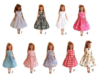 Doll Clothes Dress Handmade Outfit fit 9” Skipper Dolls Handcraft DRESS ONLY