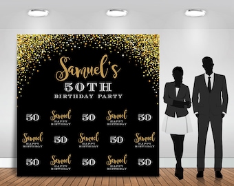 Step and Repeat Backdrop | Party Banner | Poster | Signage | Personalised | Printable ONLY | Birthday Backdrop | SR03
