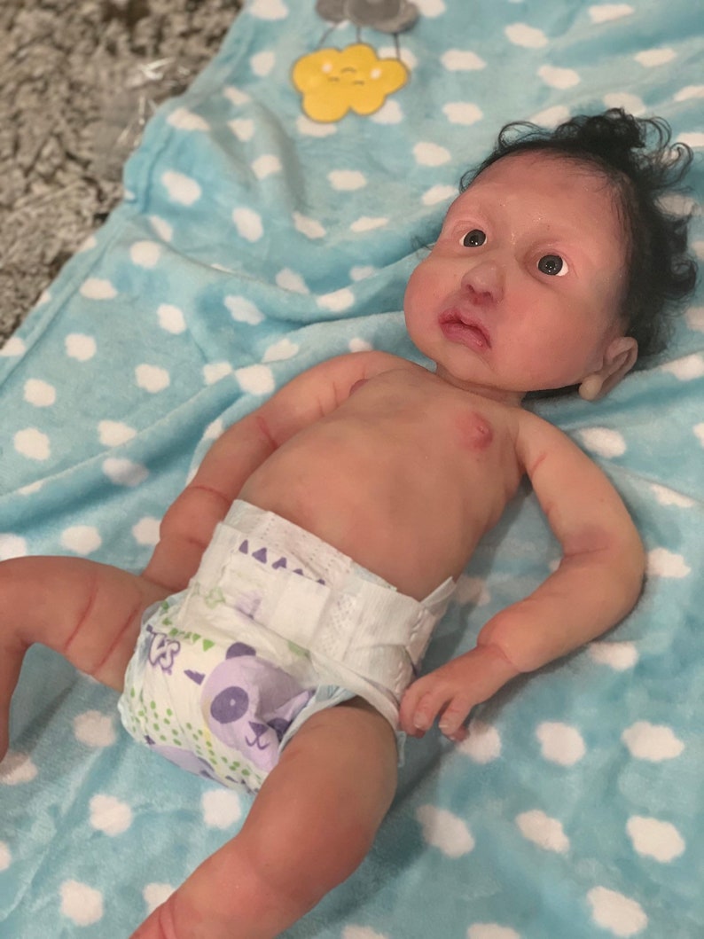 Full Body Silicone Baby Girl Reborn Ooak Newborn Open Eye Etsy Australia