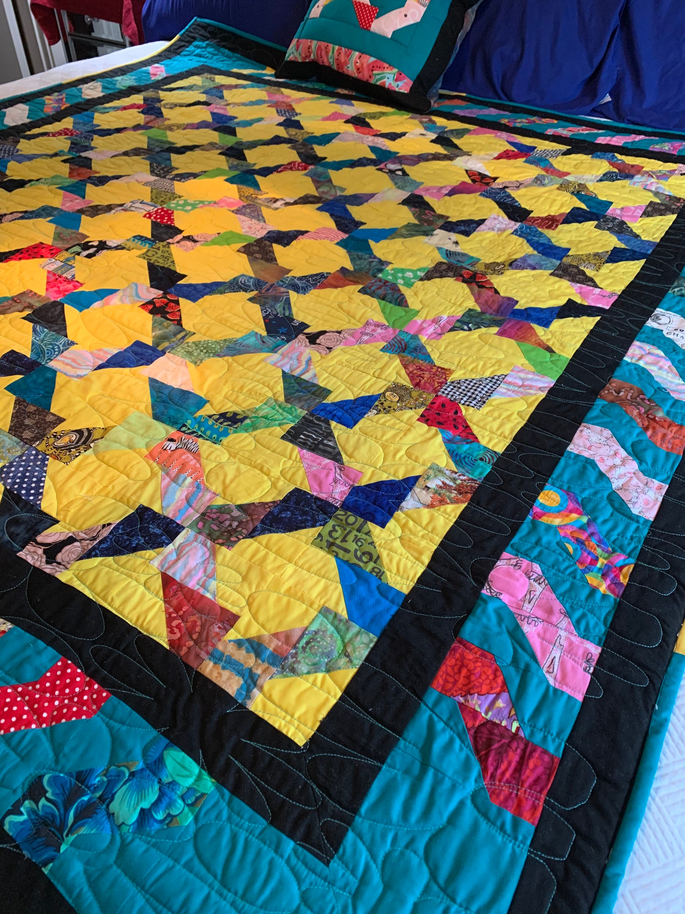 jagged x quilt