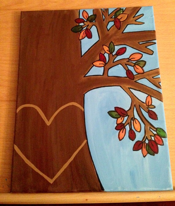 custom love initial tree