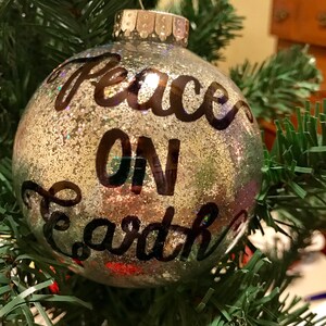 Peace on Earth Christmas Ornament