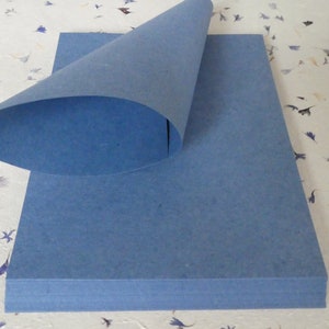 Jeans Paper / Denim Paper. Handmade Paper made 100% out of recycled Jeans waste. 40 sheets A4