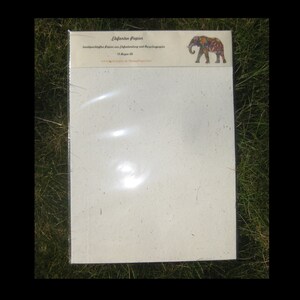 Elefantendungpapier Elefantenpapier Elefantenmist Schreibpapier Elephant Paper ElephantPoo Paper 10 Bogen/Set  1