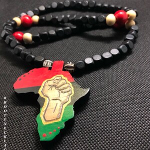 Roots Necklace Afro-centric pride.