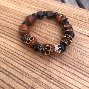 Rose Gold Skull King Bracelet