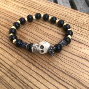 Skull King White Skull Bracelet