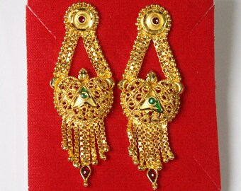 Items Similar To 2 28 Gold Plated Chain Tassels Earrings