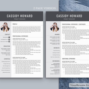 Professional Resume Template for MS Word, Creative CV Template, Modern Resume Design, Teacher Resume, STEM Resume, Instant Download Resume image 3