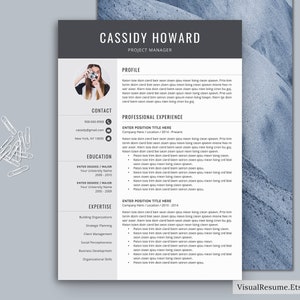 Professional Resume Template for MS Word, Creative CV Template, Modern Resume Design, Teacher Resume, STEM Resume, Instant Download Resume image 2