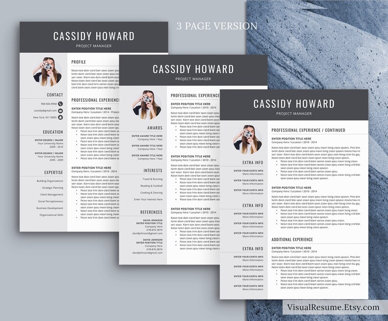 Professional Resume Template for MS Word, Creative CV Template, Modern Resume Design, Teacher Resume, STEM Resume, Instant Download Resume image 4