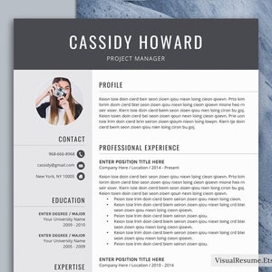 Professional Resume Template for MS Word, Creative CV Template, Modern Resume Design, Teacher Resume, STEM Resume, Instant Download Resume image 1