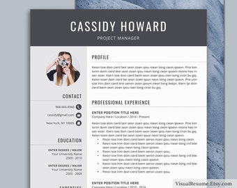 Professional Resume Template for MS Word, Creative CV Template, Modern Resume Design, Teacher Resume, STEM Resume, Instant Download Resume