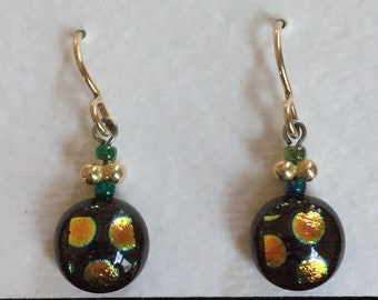 Dichroic Glass Earrings