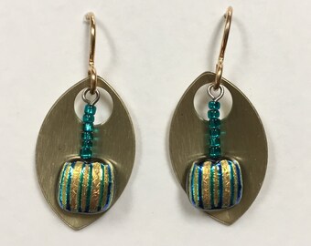 Dichroic Glass Earrings