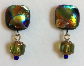 Dichroic Glass Earrings