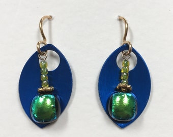 Dichroic Glass Earrings