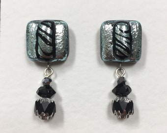 Dichroic Glass Post Earrings