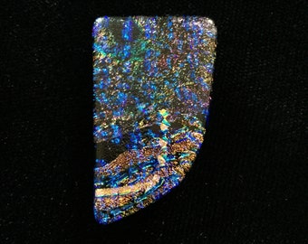 Magnetic Fused Dichroic Glass Shawl Pin/Brooch