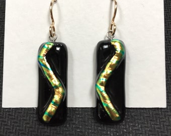 Dichroic Glass Earrings