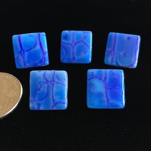 5/8&quot; Fused Glass Buttons, OOAK